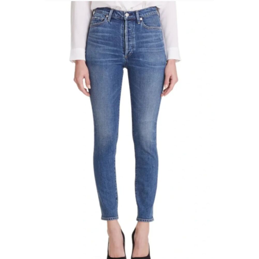 Citizens Of Humanity Olivia High Rise Slim Ankle Jeans Button Fly 27